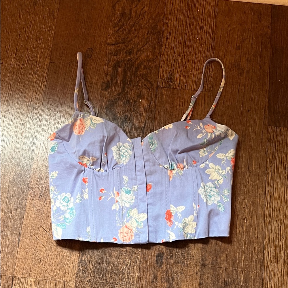 Zara cute corset crop top
